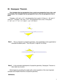 59. Desargues` Theorem.