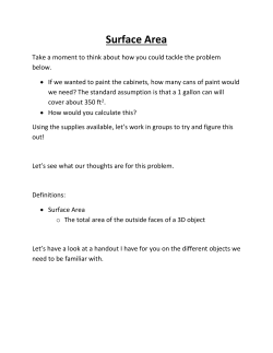 Surface Area Practice