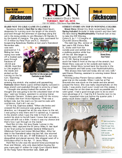 hard not to like game in gamely street story on top in winning colors