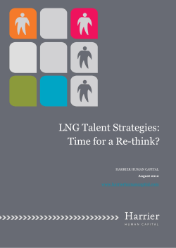 LNG Talent Strategies: Time for a Re-think?