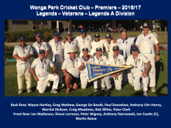 WPCC_Premiers_2016-17 - Wonga Park Cricket Club