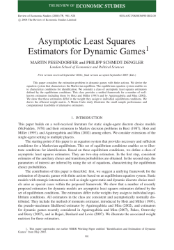 Asymptotic Least Squares Estimators for Dynamic Games