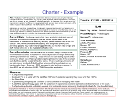 Sample PCMH Team Charter
