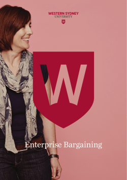 Enterprise Bargaining - Western Sydney University