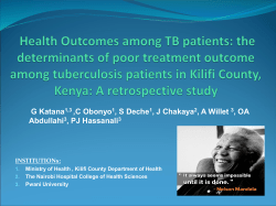 the determinants of poor treatment outcome among tuberculosis
