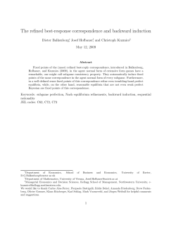 The refined best-response correspondence and backward induction
