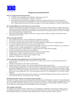 Postpartum and Perinatal OCD - International OCD Foundation