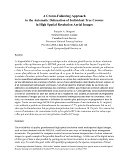 A Crown-Following Approach to the Automatic Delineation of