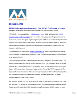 MEMS Industry Hosts US MEMS Day at Hannover Messe