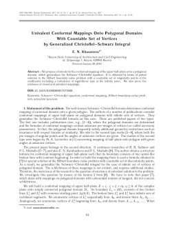 Univalent Conformal Mappings Onto Polygonal Domains With