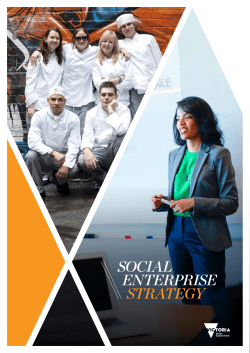 social enterprise strategy - Department of Economic Development