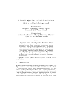 A Parallel Algorithm for Real-Time Decision