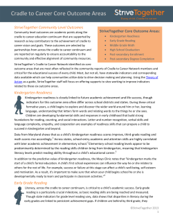 six cradle-to-career outcomes