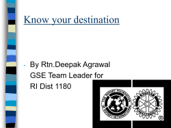 Know your destination - Rotary Club of Rajkot Midtown