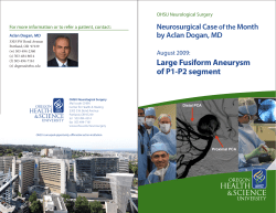 Large Fusiform Aneurysm of P1