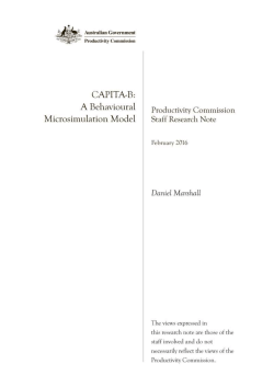 CAPITA-B: A Behavioural Microsimulation Model