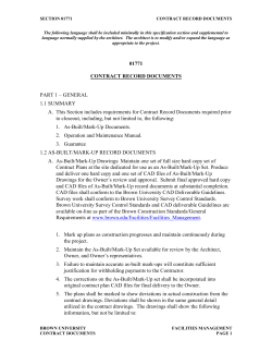 table of contents - Brown University