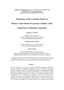 Estimation of the Transition Matrix in Markov Chain