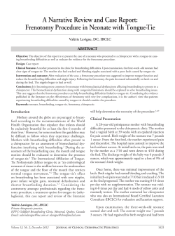 A Narrative Review and Case Report - Health e