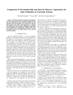 Comparison of Set-Membership and Interval