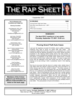 Proving Grand Theft Auto Cases - Miami