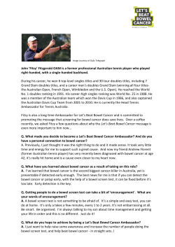 John `Fitzy` Fitzgerald OAM is a former professional Australian tennis