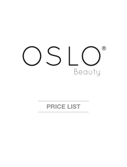 Our price list