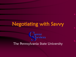 Negotiating with Savoy