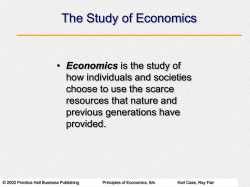 Chapter 1: The Scope and Method of Economics