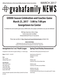 MARCH 2017 GVAHA Season Celebration and Coaches Game