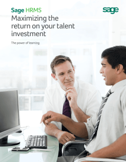 Maximizing the return on your talent investment