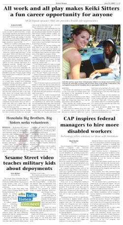 All work and all play makes Keiki Sitters a fun career opportunity for