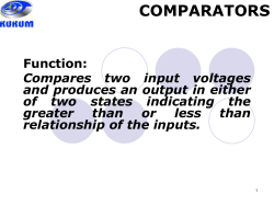 a) Comparator with zero reference b) Input/output