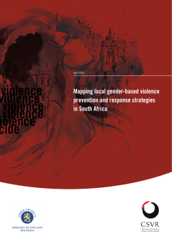 Mapping local gender-based violence prevention and response