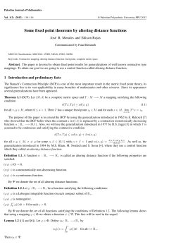 Some fixed point theorems by altering distance functions