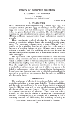 (Thoday and Boam, 1959), as Mather (i) had expected on
