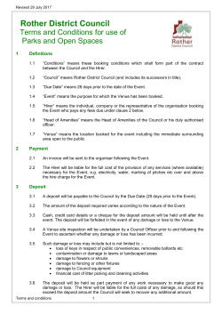 condition for use of borough parks, open spaces and public highway