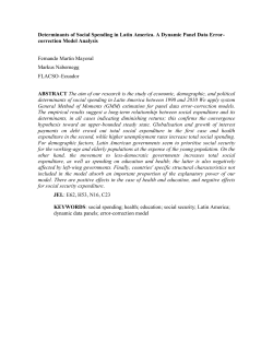 Determinants of social spending in Latin America
