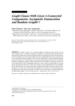 Graph classes with given 3connected components: Asymptotic