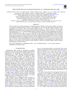 first detection of gas-phase methanol in a