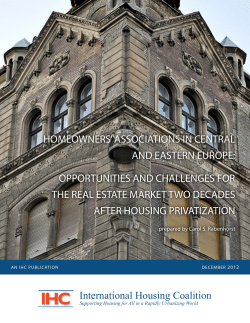 opportunities and challenges for the real estate market two decades