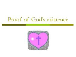 Proof of God`s existence