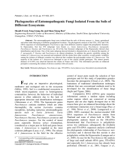 Materials and Methods - Zoological Society Of Pakistan