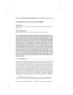 A Unifying Review of Linear Gaussian Models