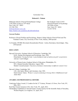 Tolman CV Spring 2014