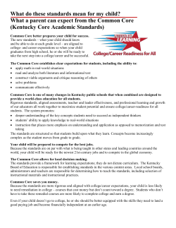 Common Core - Boyle County Schools