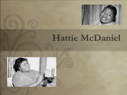 Hattie McDaniel Facts