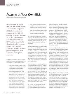 Assume at Your Own Risk - National Contract Management