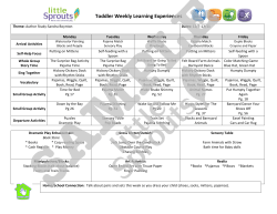 toddler weekly curriculum- 12-7-15