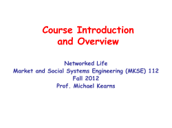 Introductory Lecture